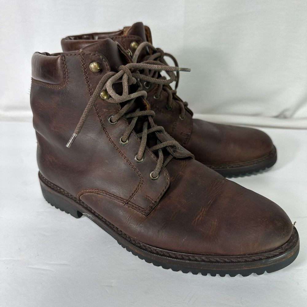 Cole Haan Country Chukka Boots F8237 Men's Size 9M Brown Leather Field Boots